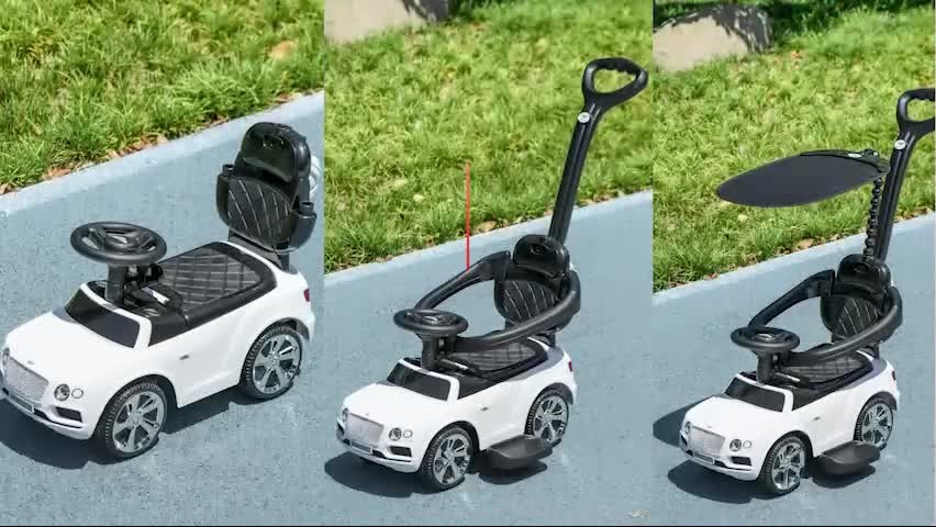AIYAPLAY Bentley Bentayga Licensed Baby Push Car w/ Under Seat