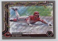 2025 Topps Holiday Holiday Silver Glitter Spencer Steer #H192 15zu