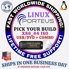 PORTEUS Linux OS | LATEST BUILDS ISO | DVD, USB, COMBOS | FAST SHIPPING