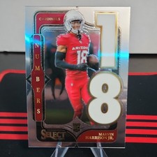 Panini 2024 Select Numbers Rookie Marvin Harrison Jr. #4 Arizona Cardinals