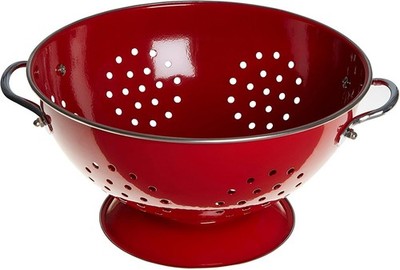 Premier Housewares Retro Sieb 23 cm Edelstahl Nudelsieb Rot - 5