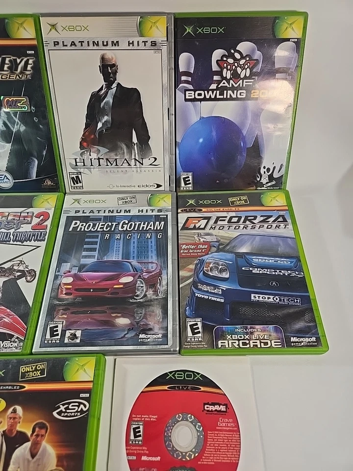 Original Xbox 10 Game Lot (Hitman, Forza, Goldeneye, Project Gotham Racing) - Image 3 of 4