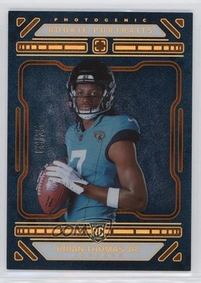 2024 Panini Photogenic Portraits Orange 9/25 Brian Thomas Jr #158 Rookie RC 0qw3