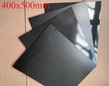 400x500mm 3K 100% Carbon Fiber Plate Panel Sheet Plain /twill 0.5-5mm Thickness