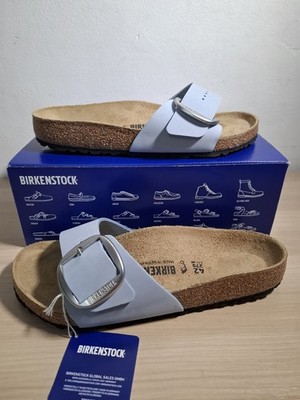 Birkenstock Madrid Big Buckle Sandalen in Babyblau UK Größe 8 Reg Original...
