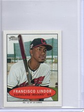 2020 Topps Heritage #12 Francisco Lindor 1971 Bazooka Numbered Test