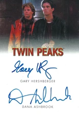 TWIN PEAKS DUEL  AUDOGRAPED CARD BOBBY & MIKE