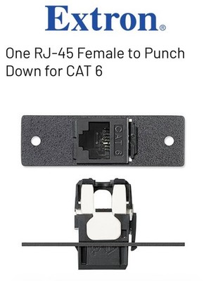 EXTRON 70-314-17 MAAP RJ45 F-PNCH DWN CAT6 BLK