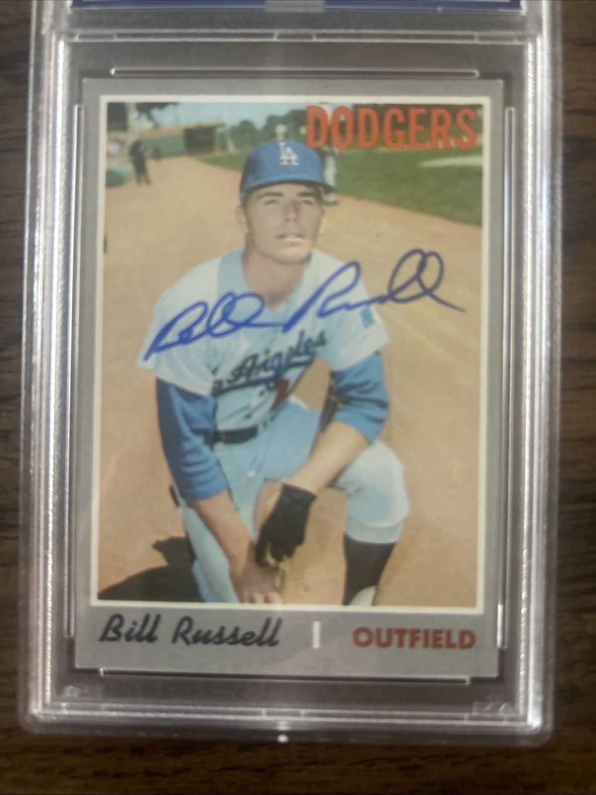 1970 Topps #304 Bill Russell RC Signed PSA DNA Authentic Auto  Dodgers Nice LA view 3