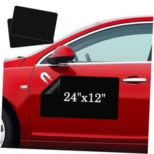 Blank Car Magnets, 24" x 12", 2 Pack Car Black Door Magnets 24"X12" 2pack