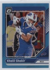 2024 Panini Donruss Optic Aqua Prizm 52/299 Khalil Shakir #23 jc3