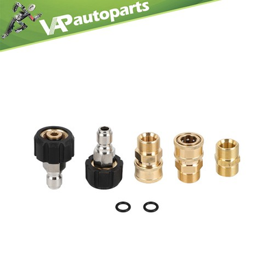 #ad 5PCS Pressure Washer Adapter Set Quick Connect Set For Power Washer Gun Hose $21.05