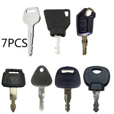 8stk Baumaschinen Zündschlüssel Bagger Minibagger Radlader Stapler Schlüssel Set