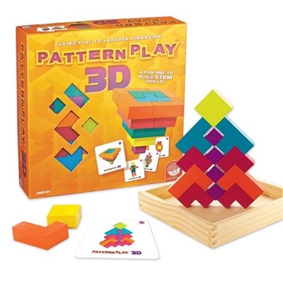 Mindware Pattern Play 3D Puzzles Multi-shaped Blocks 40 Designs Stem Skills