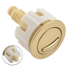 Dual Functionality Toilet Tank Flush Button in Stylish Gold and Maintain