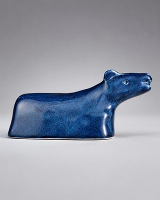Ikea Kuh Figur dunkelblau 12011 Schweden Keramik modern Rentner Land Bauernhof