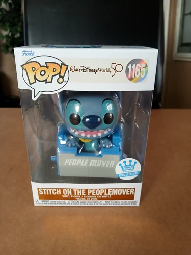Funko Pop! Disney Stitch On The People Mover #1165 WDW 50th Exclusive New In Box