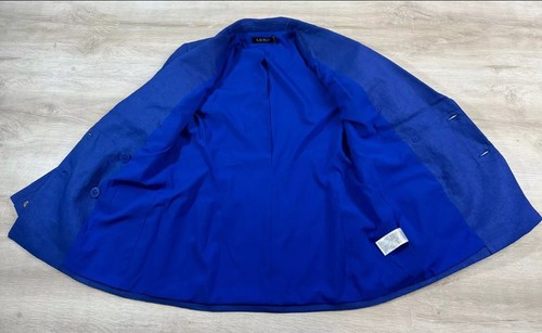 Polo Ralph Lauren Womens Jacket Royal Blue 4 Blazer LRL Gold Logo Buttons $295 - Picture 6 of 9