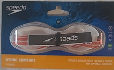 Speedo Hydro Comfort Goggle Clear Orange White New