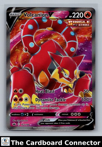 Volcanion V 162/198 Chilling Reign Pokémon TCG Ultra Rare Holo 2021