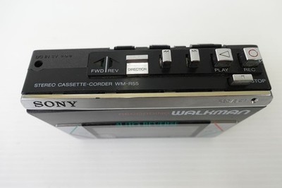 Sony Walkman WM-R55 Black Cassette Player Portable Vintage Japan