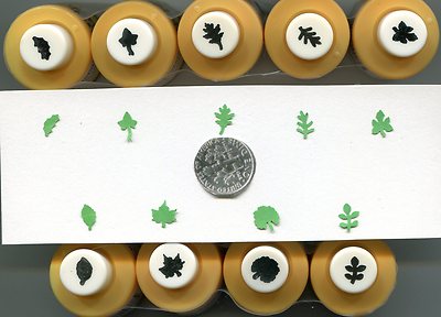 Mini LEAF Shape Paper Punches Many Styles 2 Choose From Quilling-Scrapbook-Card