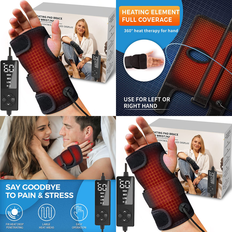 Brace Wrap Massage Arthritis Carpal Pain Relief