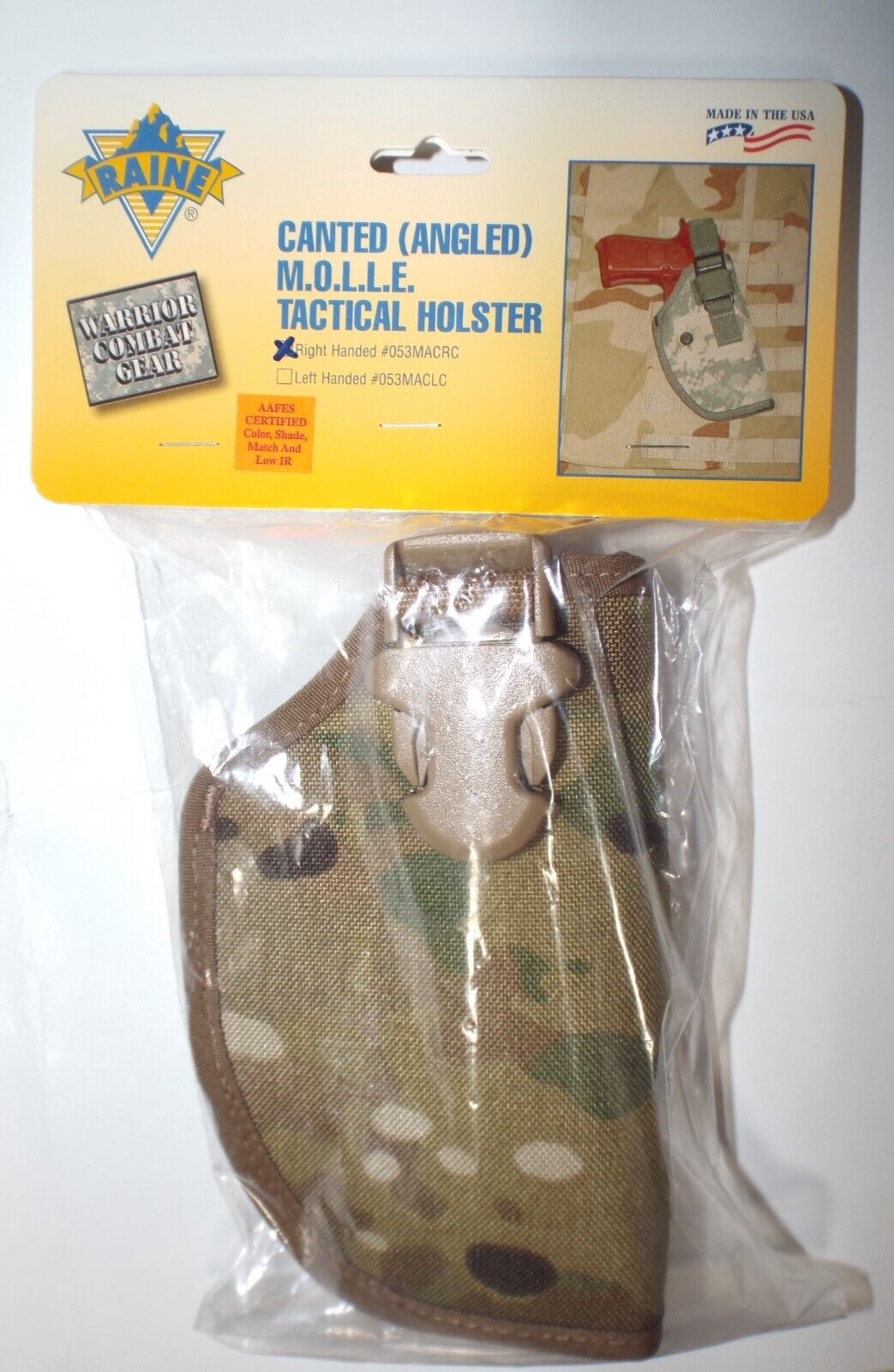 Raine Inc US Military Army Multicam MOLLE Canted Tactical RH Holster #053MMCRC
