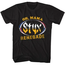 Styx Oh Mama RENEGADE Men's T Shirt Rock Music Concert Merch