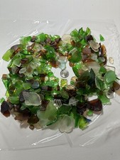 2 LBs Of Beach Glass From Cali Hand Picked Lake  Beach Tumbled Mixed Quality