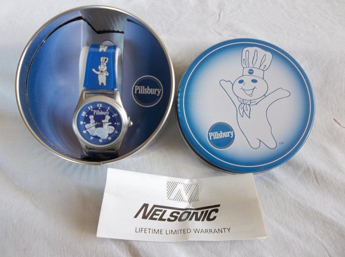 Pillsbury Doughboy Watch By Nelsonic Vintage NOS Needs Battery Nelsonic watch from 1990 that I found locally. Just put a  main image 2