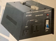 SevenStar ST-1000W Watt Voltage Transformer Up/Down 110V to 220 Volt Converter