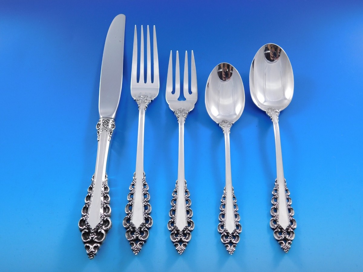 Florentine Scroll by Lunt Sterling Silver Flatware Set for