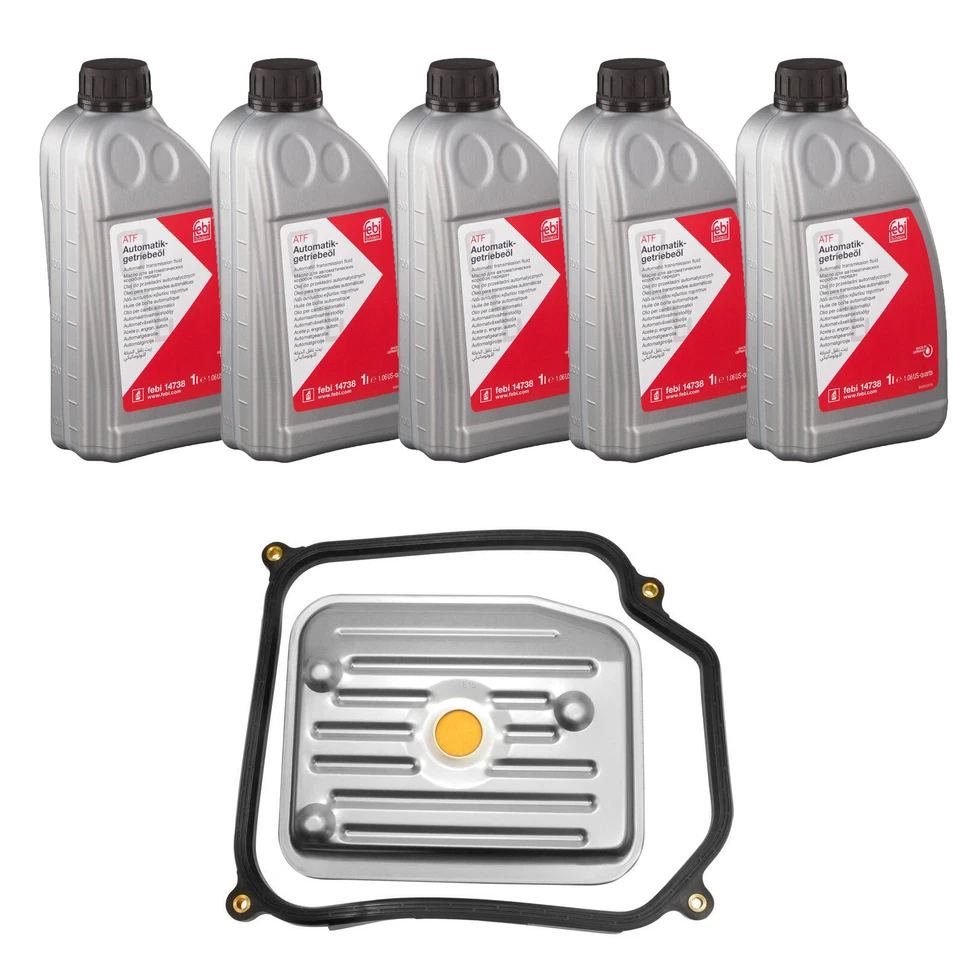 5-Quarts Automatic Transmission Fluids & Filter Kit For Beetle Cabrio Golf Jetta - Bild 1 von 4