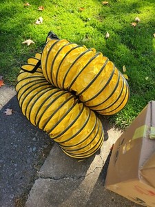 AIR VENTILATOR YELLOW 25' X 12" DUCT HOSE  NEW OPEN BOX