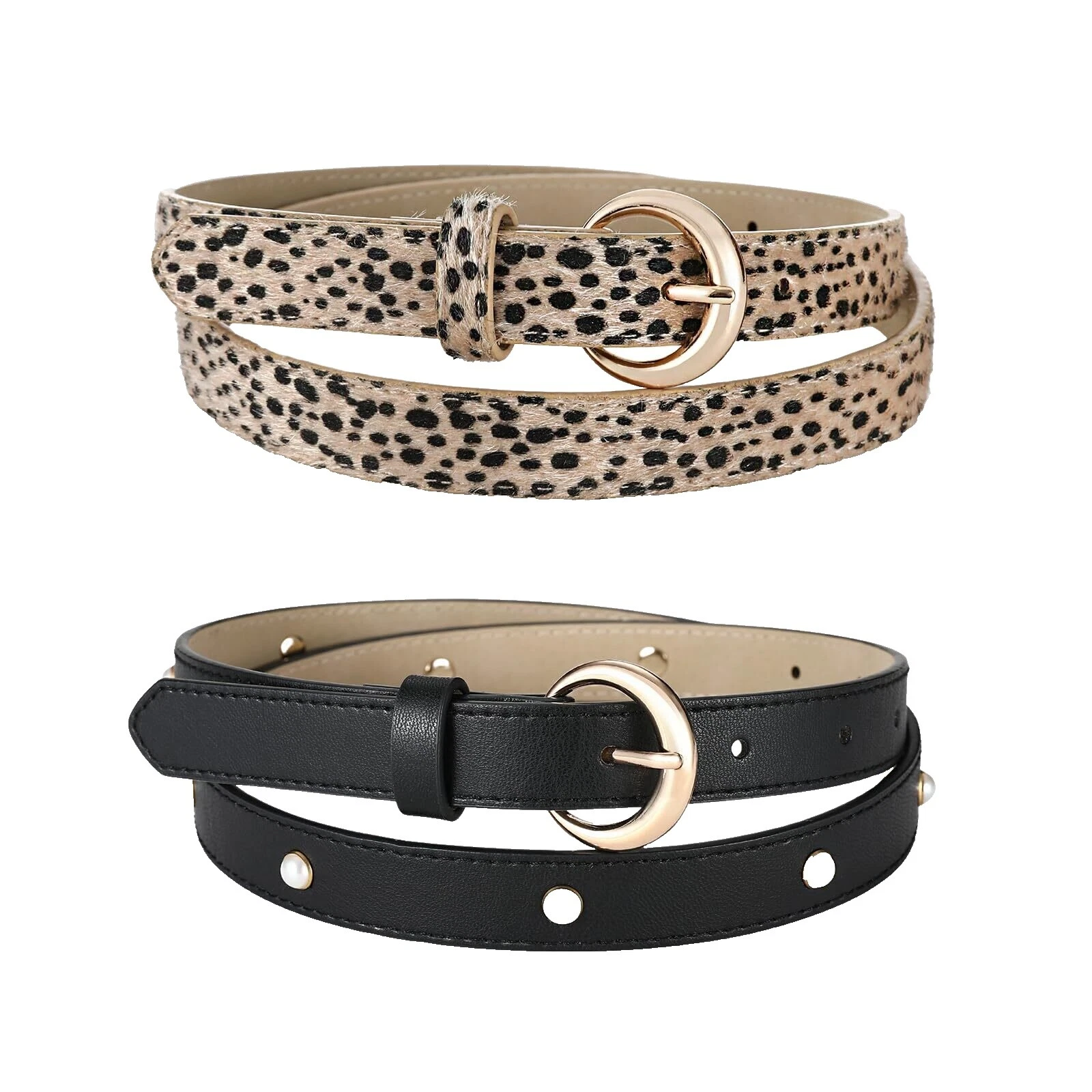 Cinturón mujer cuero leopardo Cinturones