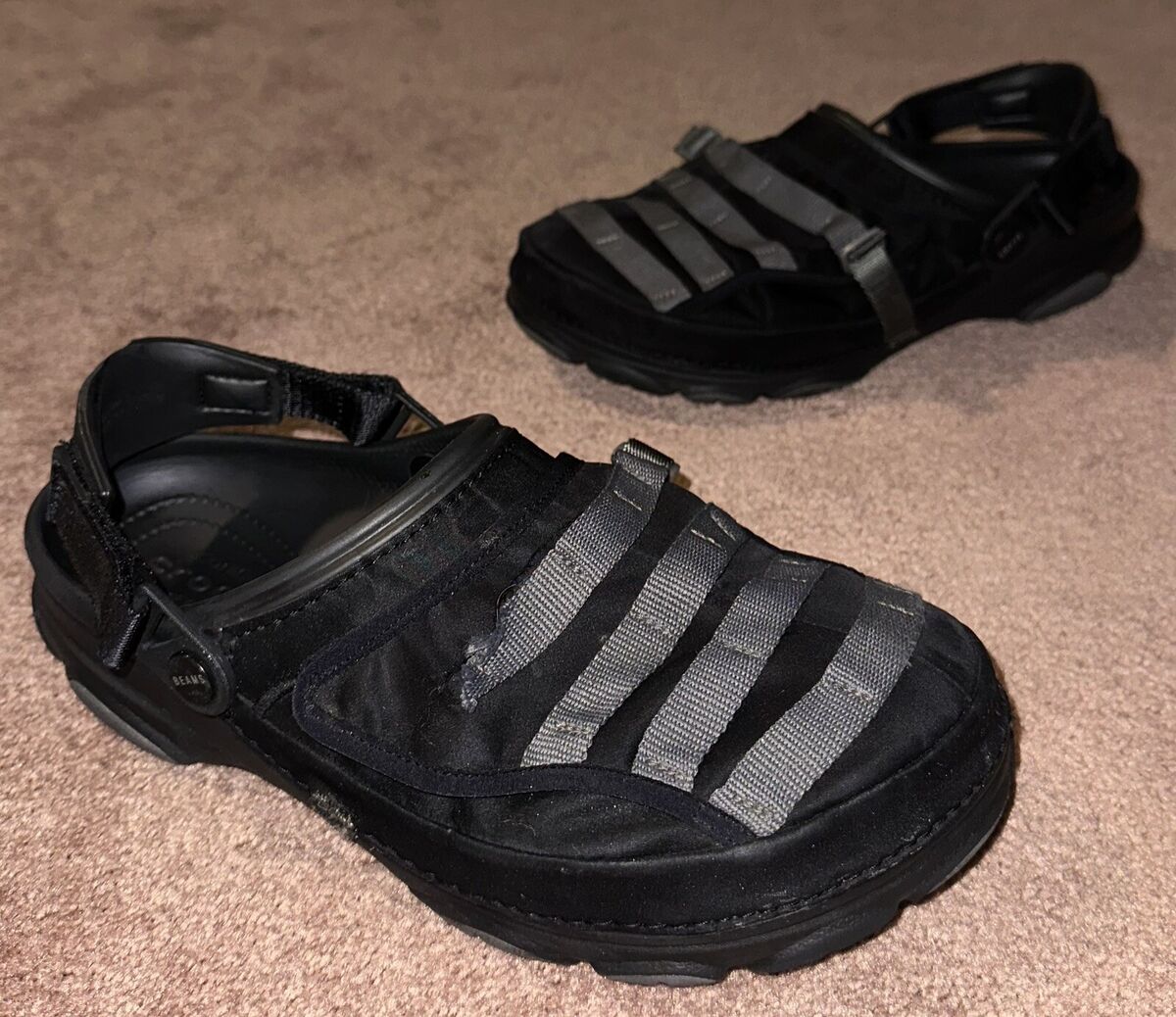 BEAMS x Crocs Classic All Terrain Black Military Clog Men's BEAMS x Crocs Classic All Terrain Black Military Clog Men's