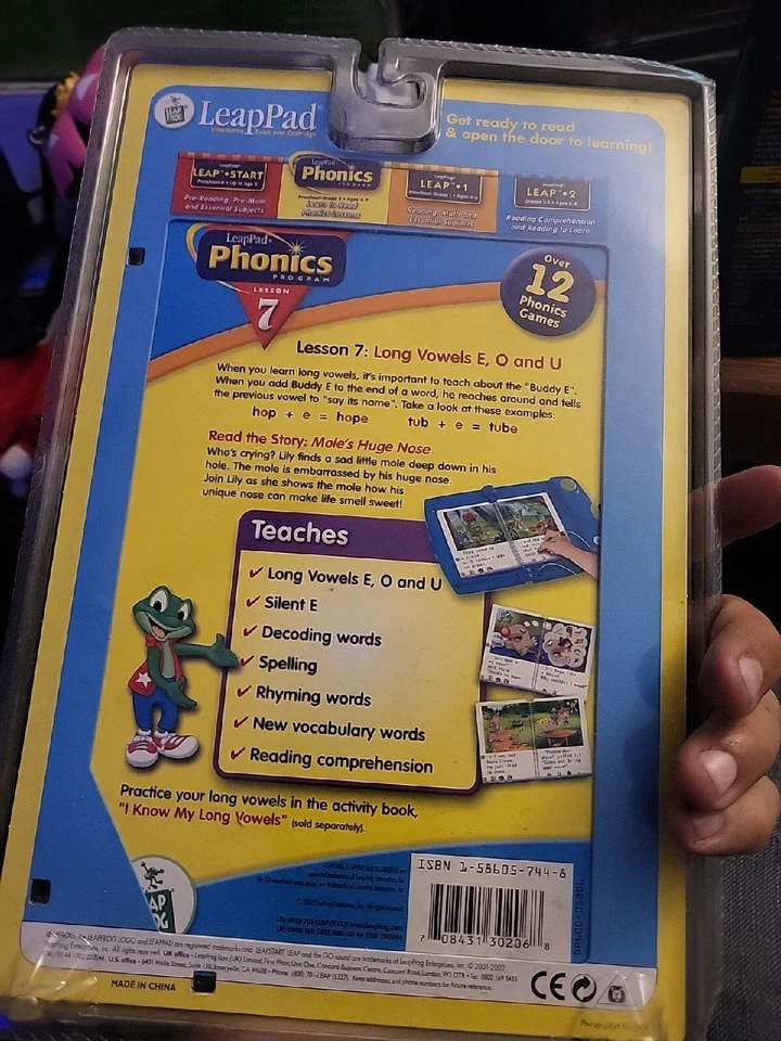 Leap Frog Leap Pad Phonics Program Lesson 7 Mole's Huge Nose New! - Image 2 of 2