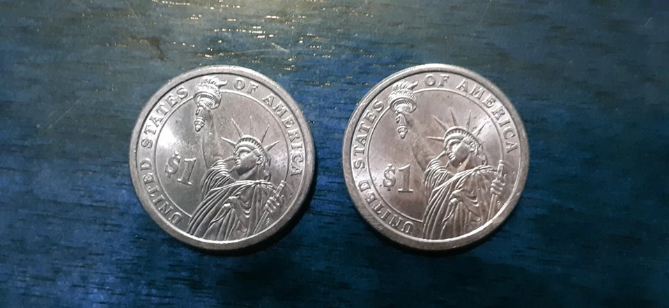 2 Rare Presidential Dollar Coin 1st President George Washington 1789-1797  - Image 2 of 2