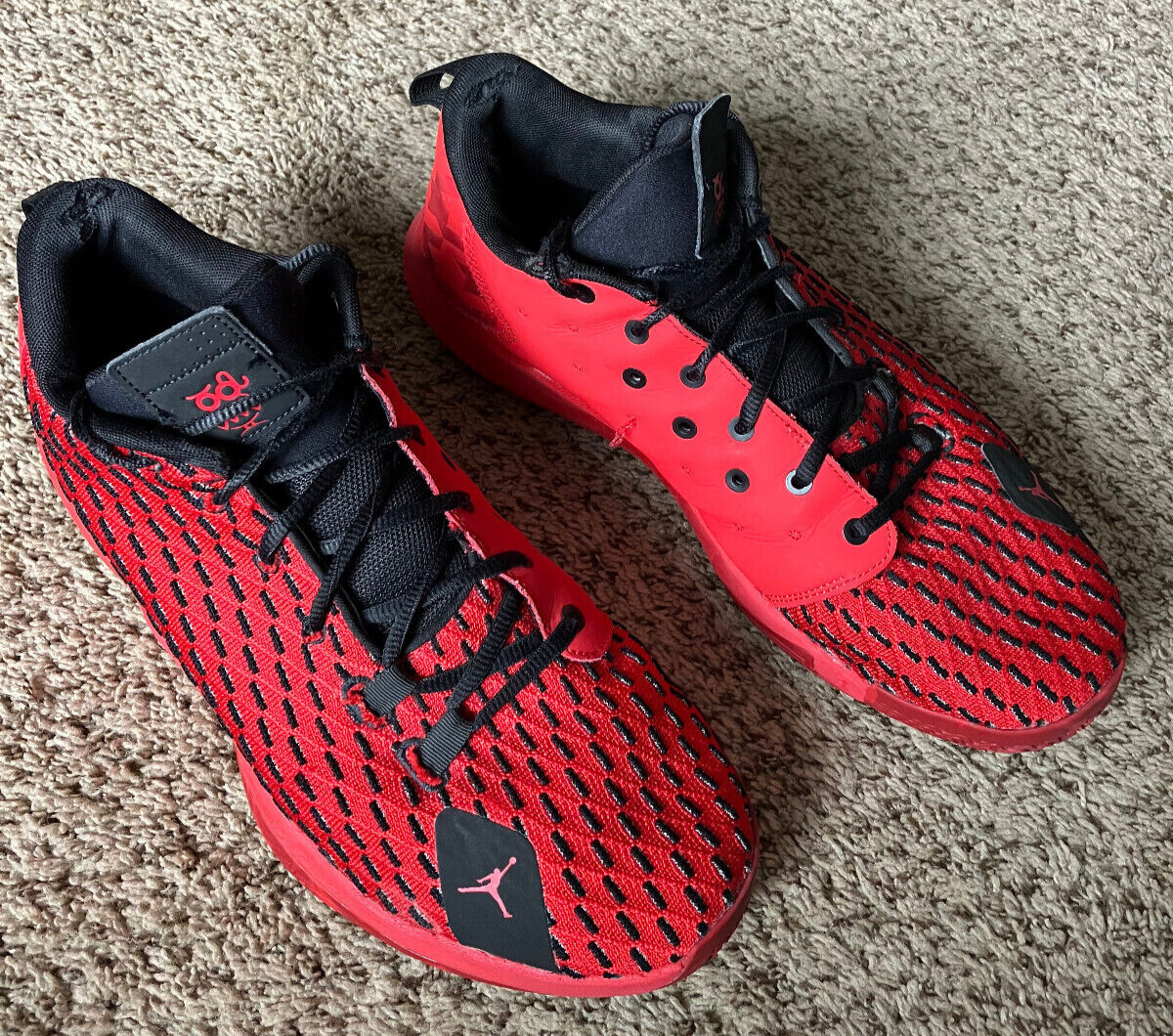 CP3.XII basketball shoes men's size 13 red nike air jordan CP3 12