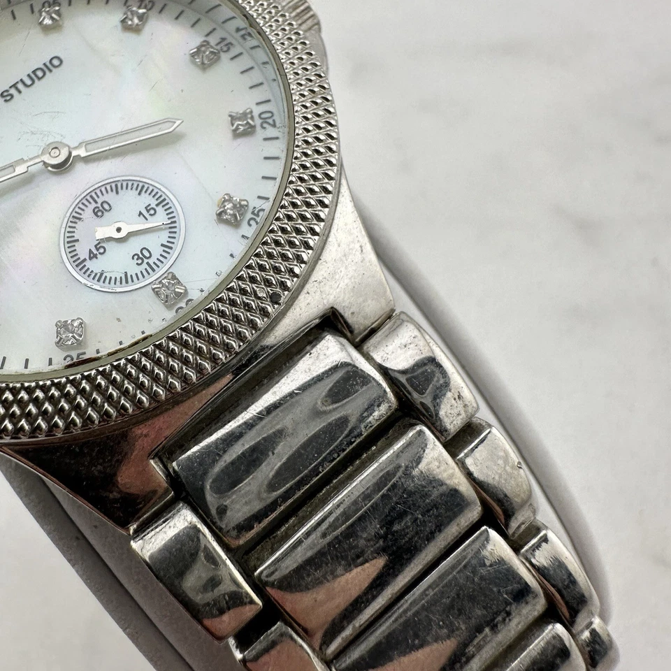 Elgin Studio Women’s Mother of Pearl Dial 39mm Watch, Sz 6” New Battery - Image 3 of 4