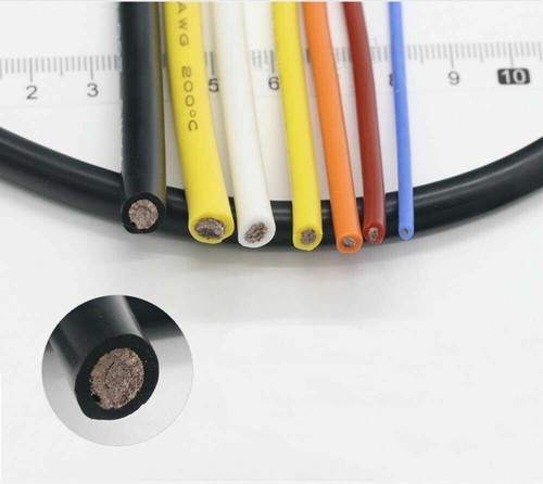 20AWG Flexible Soft Silicone Cable Wire UL 0.08mm Stranded Copper Wires 10 Color - Picture 2 of 5