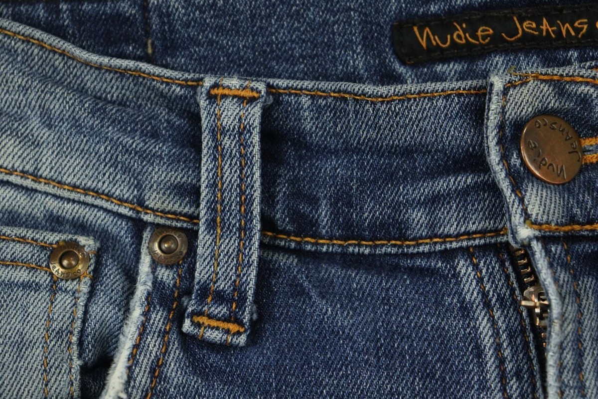 NUDIE Denim LEAN DEAN Stretch Straight Slim Fit Jeans W30