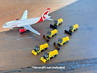 1:400 Model Airport Accessories - 6 Piece Airport Snow Plow