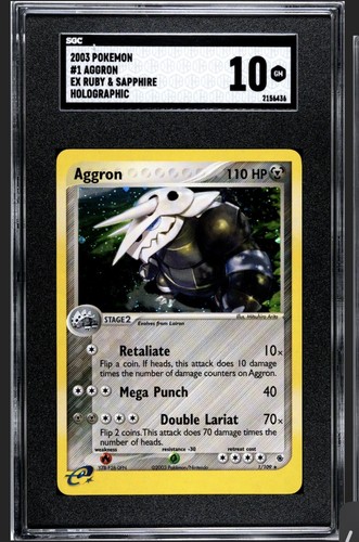Aggron graded SGC 10 for sale on eBay