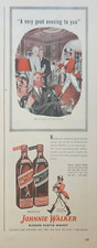 1947 Johnnie Walker scotch whisky Vintage Ad a vey good evening to you