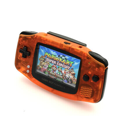 Coque GAME BOY ADVANCE ORANGE TRANSPARENT NEUF NEW + tournevis