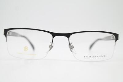 Brille DAVID BECKHAM DB 1068 Schwarz Silber Halbrand Brillengestell Neu