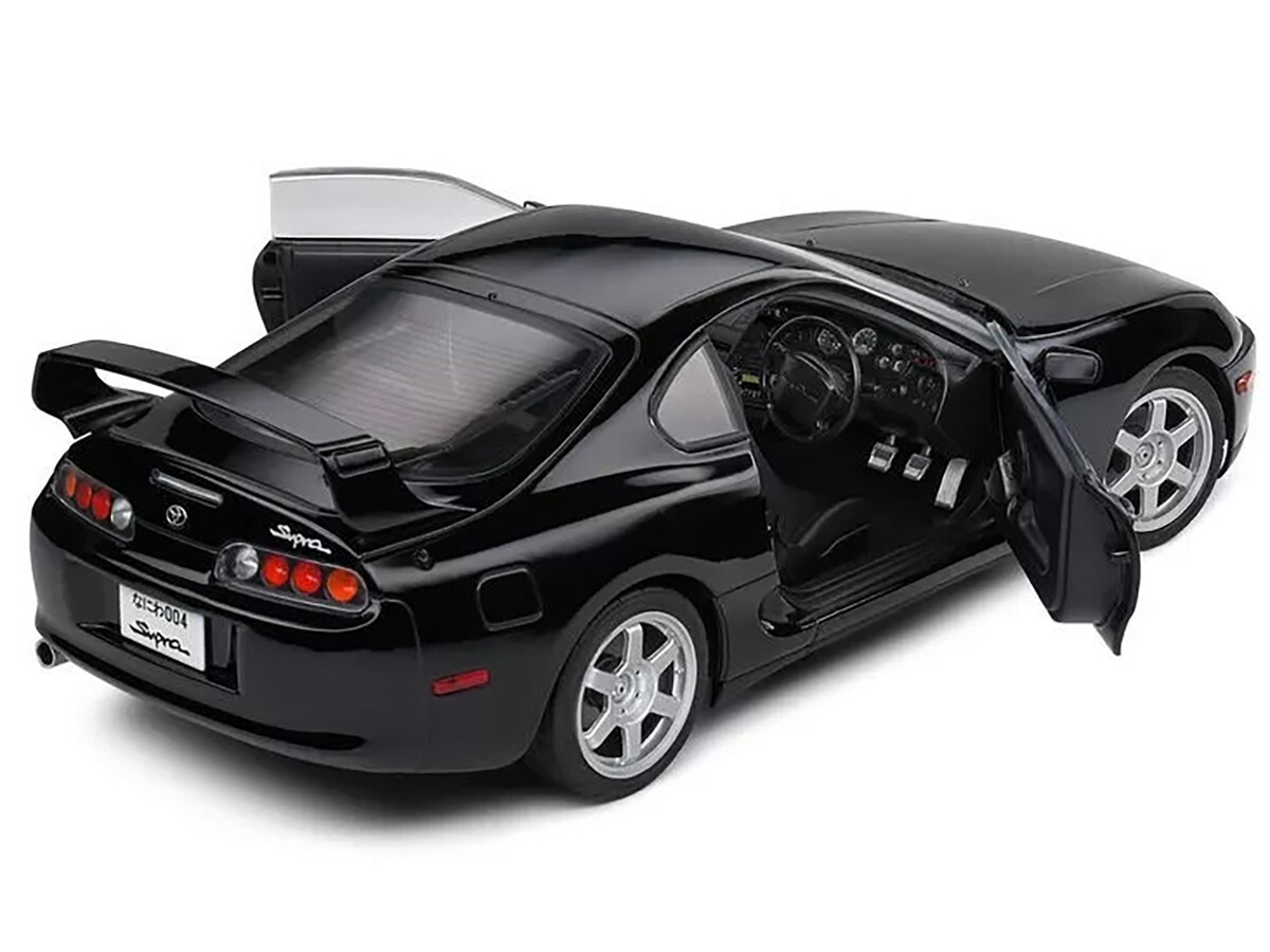 SOLIDO TOYOTA SUPRA MK4 1/18 DIECAST MODEL CAR ASTRAL BLACK