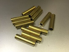 Tubo de latón de 12 piezas de aproximadamente 1" de largo, 1/4" OD para reparación/restauración de piano de reproductor